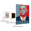 Eminem Slim Shady Metal Wall Posters | Premium, Waterproof & Magnet-Mounted Art