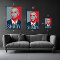 Eminem Slim Shady Metal Wall Posters | Premium, Waterproof & Magnet-Mounted Art