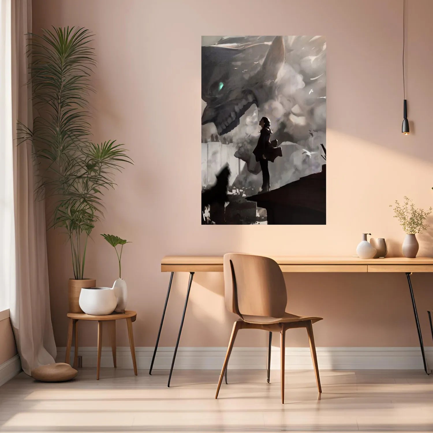 Eren The Attack Titan Metal Posters | Premium, Waterproof & Magnet-Mounted Art