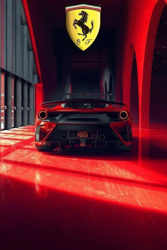 Ferrari Metal Wall Posters | Premium, Waterproof & Magnet-Mounted Art