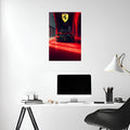 Ferrari Metal Wall Posters | Premium, Waterproof & Magnet-Mounted Art