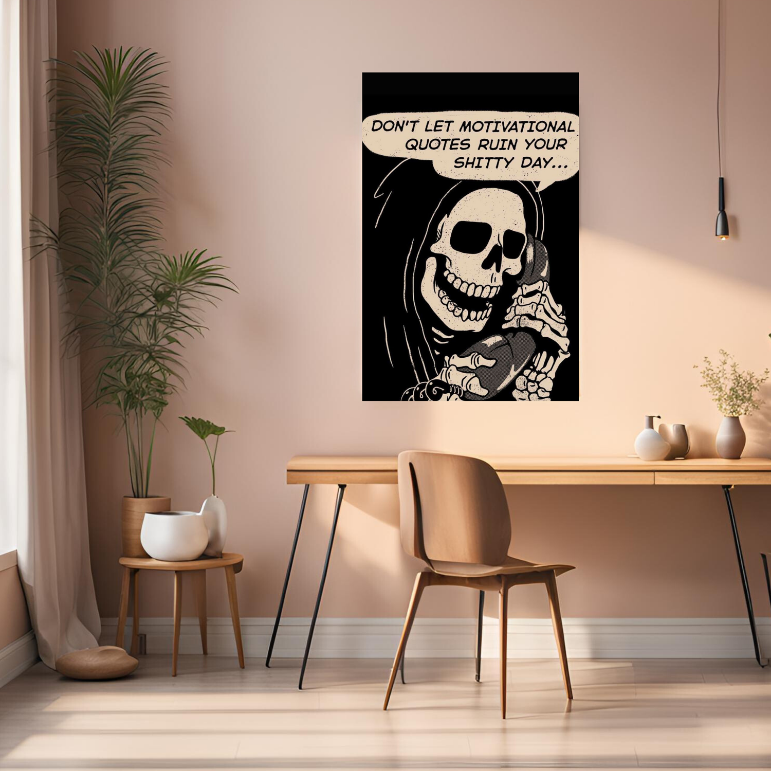 Funny Anti Motivational Metal Wall Posters | Premium, Waterproof & Magnet-Mounted Art