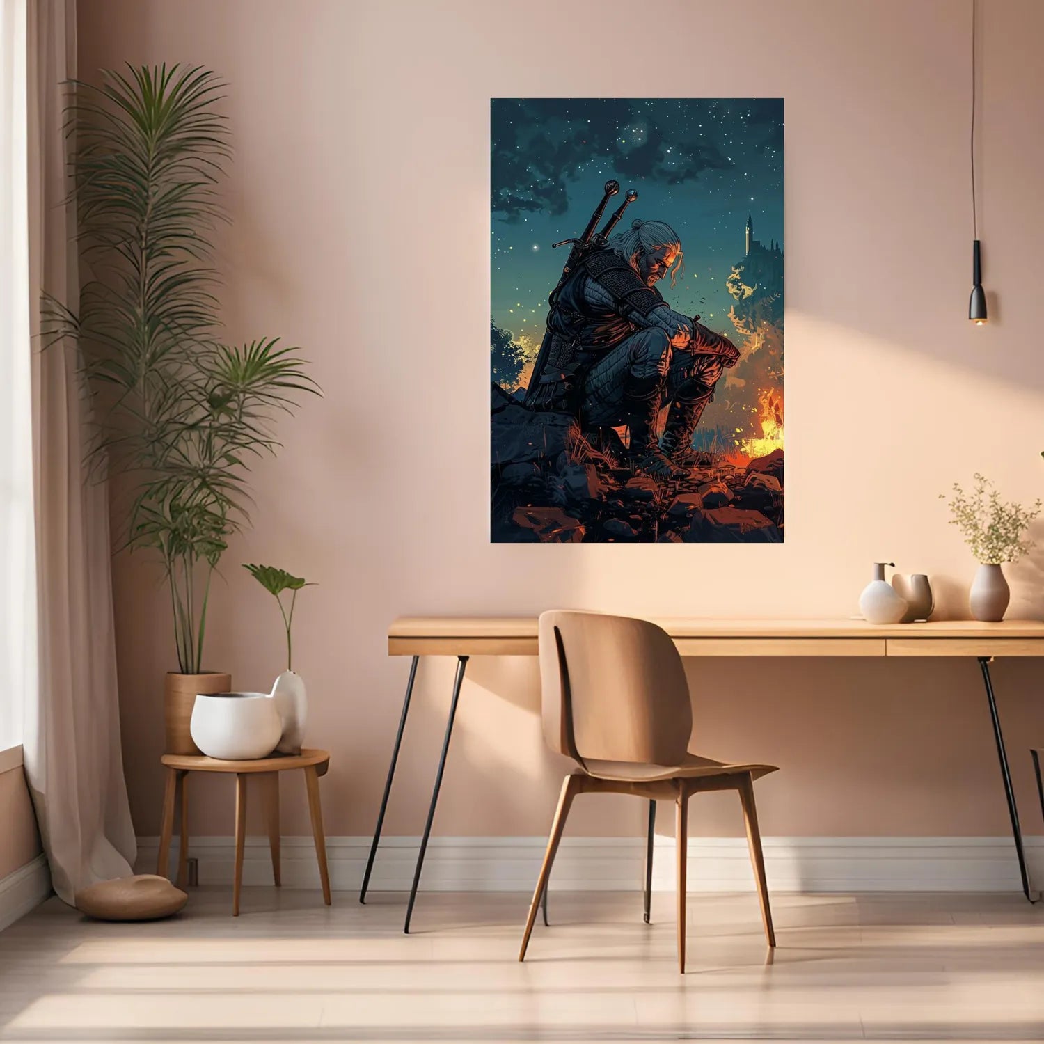 Geralt The Witcher Metal Wall Posters | Premium, Waterproof & Magnet-Mounted Art
