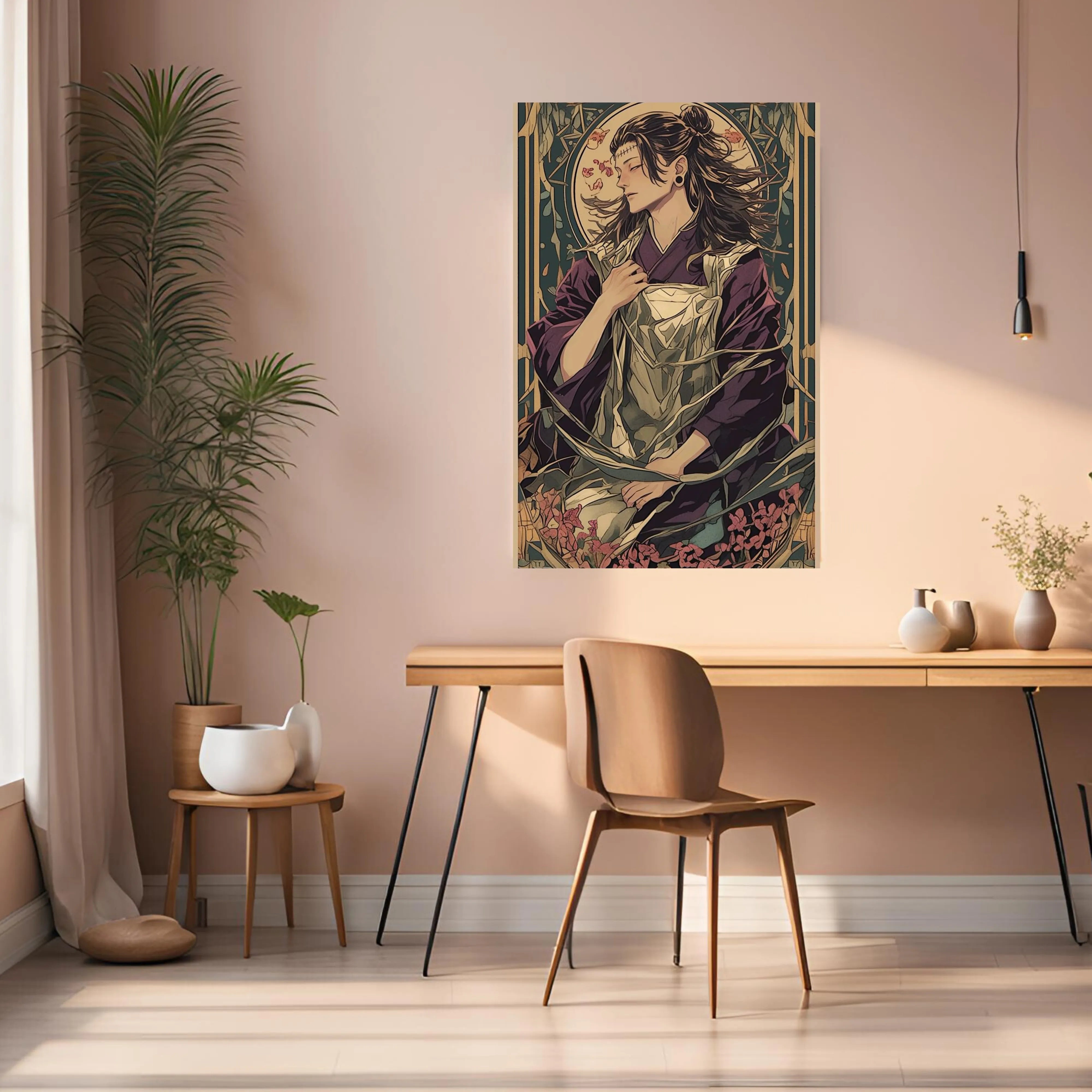 Geto Suguru Illustration Metal Poster | Premium, Waterproof & Magnet-Mounted Art