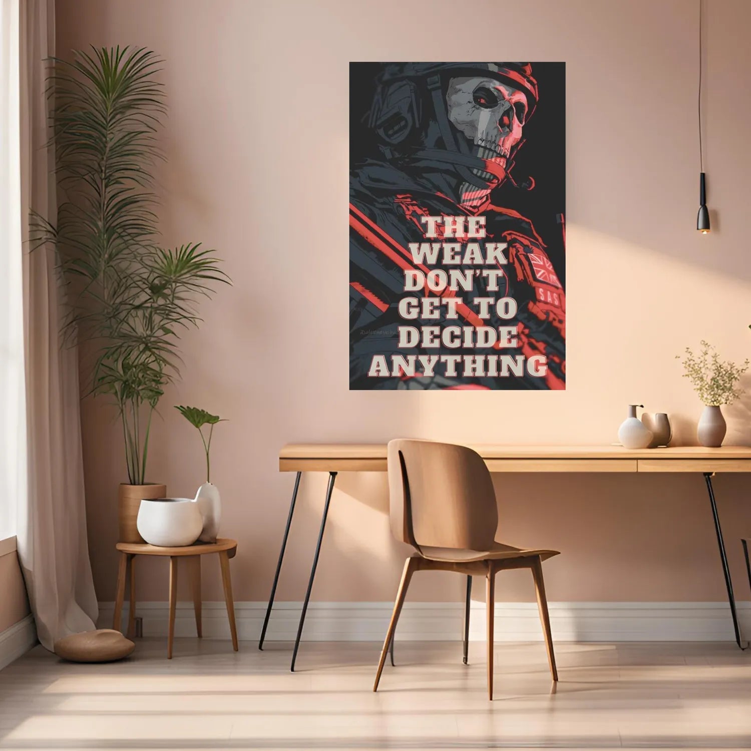 Ghost Motivational Metal Posters | Premium, Waterproof & Magnet-Mounted Art