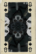 Ghost Q Card Metal Posters | Premium, Waterproof & Magnet-Mounted Art