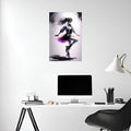 Girl Dance in Harmony Metal Wall Posters | Premium, Waterproof & Magnet-Mounted Art