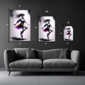 Girl Dance in Harmony Metal Wall Posters | Premium, Waterproof & Magnet-Mounted Art