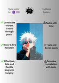 Gojo Satoru Jujutsu Kaisen Metal Posters | Premium, Waterproof & Magnet-Mounted Art