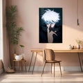 Gojo Satoru Domain Expansion Shibuya Metal Wall Posters | Premium, Waterproof & Magnet-Mounted Art