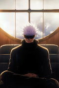Gojo Satoru on Chair Wall Posters | Premium, Waterproof & Magnet-Mounted Art