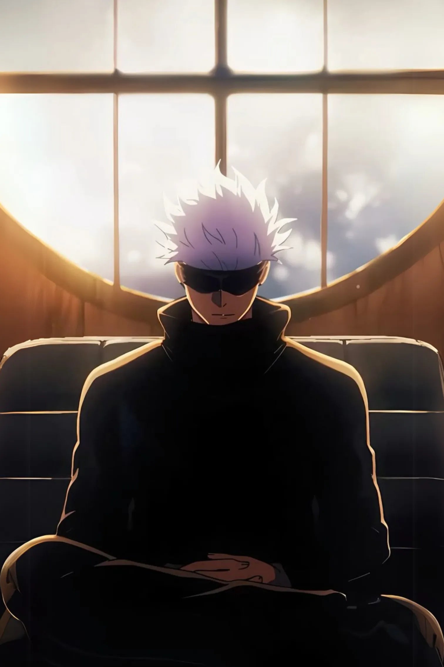 Gojo Satoru on Chair Wall Posters | Premium, Waterproof & Magnet-Mounted Art