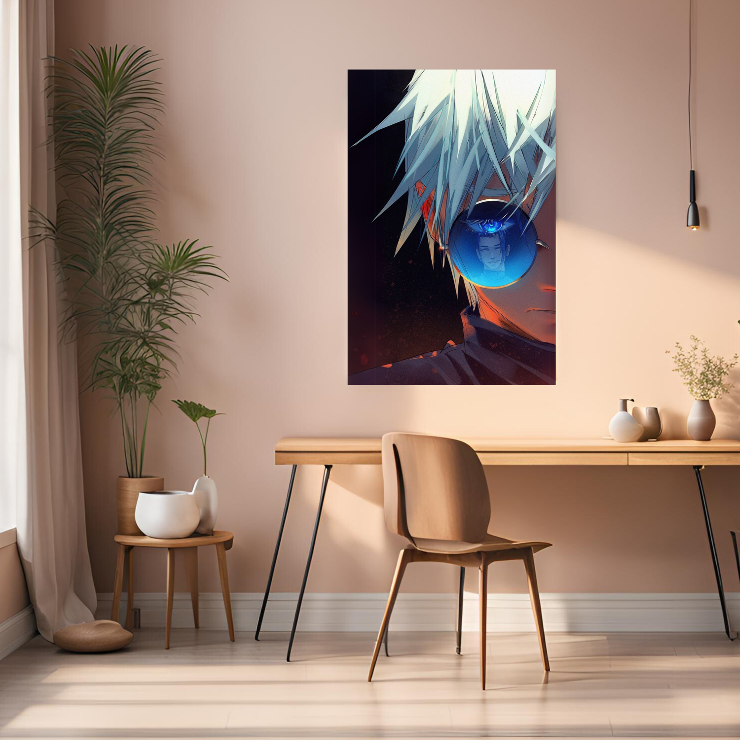 Gojo and Geto Metal Metal Wall Posters | Premium, Waterproof & Magnet-Mounted Art
