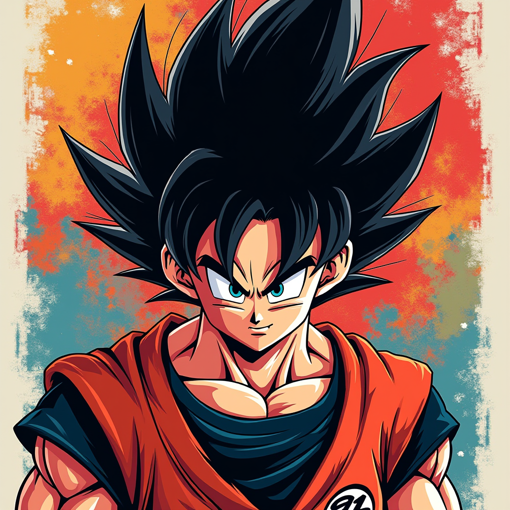 Goku Head Metal Wall Posters | Premium, Waterproof & Magnet-Mounted Art