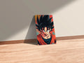 Goku Head Metal Wall Posters | Premium, Waterproof & Magnet-Mounted Art