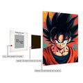 Goku Head Metal Wall Posters | Premium, Waterproof & Magnet-Mounted Art