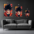 Goku Head Metal Wall Posters | Premium, Waterproof & Magnet-Mounted Art