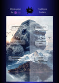 Gorilla and Nature Metal Wall Posters | Premium, Waterproof & Magnet-Mounted Art