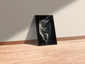Grey Cat Metal Wall Posters | Premium, Waterproof & Magnet-Mounted Art