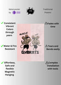 GymRats Demon Slayer Funny Metal Posters | Premium, Waterproof & Magnet-Mounted Art