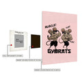 GymRats Demon Slayer Funny Metal Posters | Premium, Waterproof & Magnet-Mounted Art