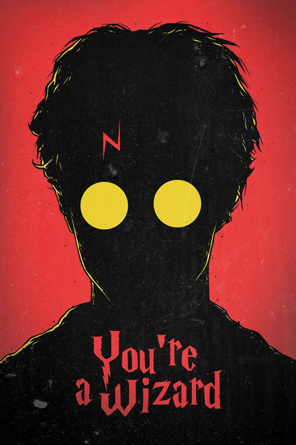 Harry Potter You_re a Wizard Metal Posters | Premium, Waterproof & Magnet-Mounted Art