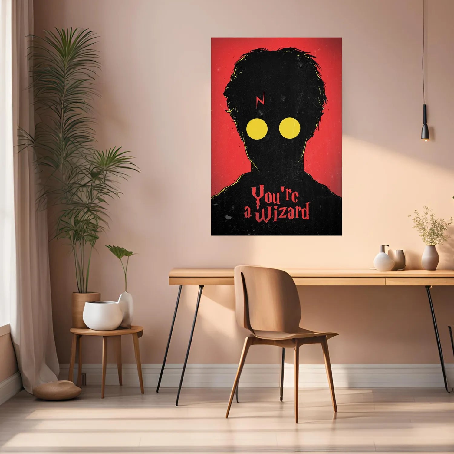 Harry Potter You_re a Wizard Metal Posters | Premium, Waterproof & Magnet-Mounted Art