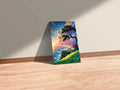 High Quality House by the Sea artwork Metal Posters | Premium, Waterproof & Magnet-Mounted Art