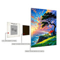 High Quality House by the Sea artwork Metal Posters | Premium, Waterproof & Magnet-Mounted Art