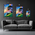 High Quality House by the Sea artwork Metal Posters | Premium, Waterproof & Magnet-Mounted Art