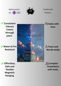 High Quality Colourful Sky digital Metal Posters | Premium, Waterproof & Magnet-Mounted Art