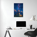 High Quality Colourful Sky digital Metal Posters | Premium, Waterproof & Magnet-Mounted Art