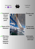 High quality Ship in the Sea Metal Posters | Premium, Waterproof & Magnet-Mounted Art