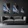 High quality Ship in the Sea Metal Posters | Premium, Waterproof & Magnet-Mounted Art