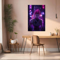 Hisoka in city Hunter x Hunter Metal Posters | Premium, Waterproof & Magnet-Mounted Art