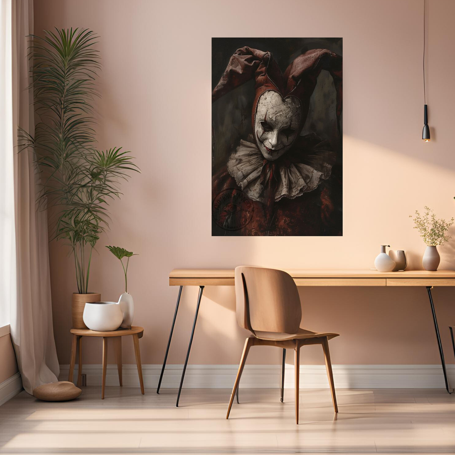 Horror Scary Clown artwork Metal posters | Premium, Waterproof & Magnet-Mounted Art