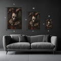 Horror Scary Clown artwork Metal posters | Premium, Waterproof & Magnet-Mounted Art