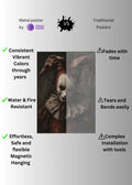 Horror Scary Clown artwork Metal posters | Premium, Waterproof & Magnet-Mounted Art