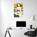 Hot Japanese Girl Artwork Metal Wall Posters | Premium, Waterproof & Magnet-Mounted Art