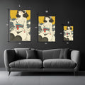 Hot Japanese Girl Artwork Metal Wall Posters | Premium, Waterproof & Magnet-Mounted Art