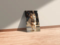 Husky Dog with Scarf Metal Wall Posters | Premium, Waterproof & Magnet-Mounted Art