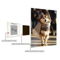 Husky Dog with Scarf Metal Wall Posters | Premium, Waterproof & Magnet-Mounted Art