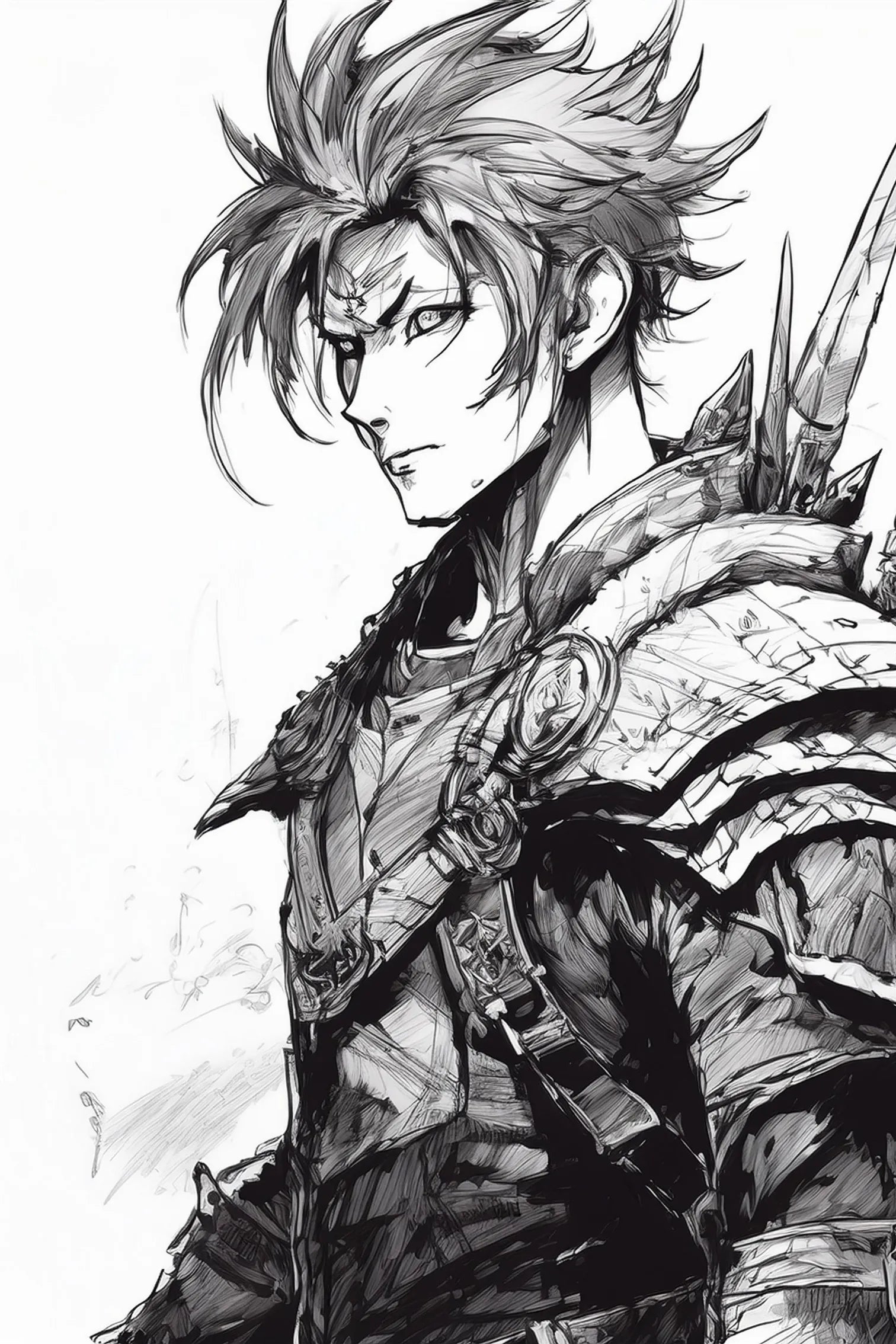 Illustration of a warrior Prince Metal Wall Posters | Premium, Waterproof & Magnet-Mounted Art (Copy)