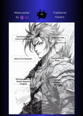 Illustration of a warrior Prince Metal Wall Posters | Premium, Waterproof & Magnet-Mounted Art (Copy)