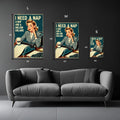 I need a Nap Funny Metal Posters | Premium, Waterproof & Magnet-Mounted Art