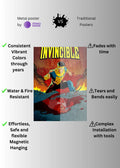 Invincible Cover Wall Metal Posters | Premium, Waterproof & Magnet-Mounted Art