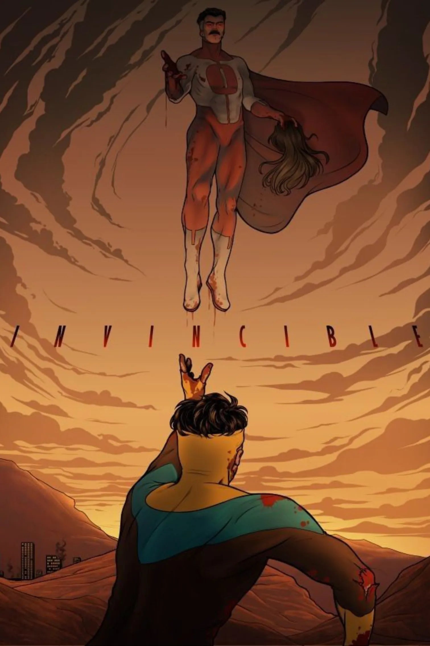 Invincible Omni Man Metal Posters | Premium, Waterproof & Magnet-Mounted Art