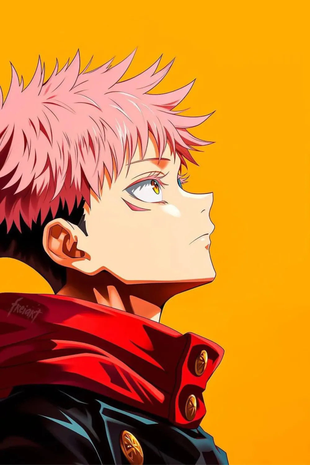 Itadori Yuji Jujutsu Kaisen Metal Posters | Premium, Waterproof & Magnet-Mounted Art