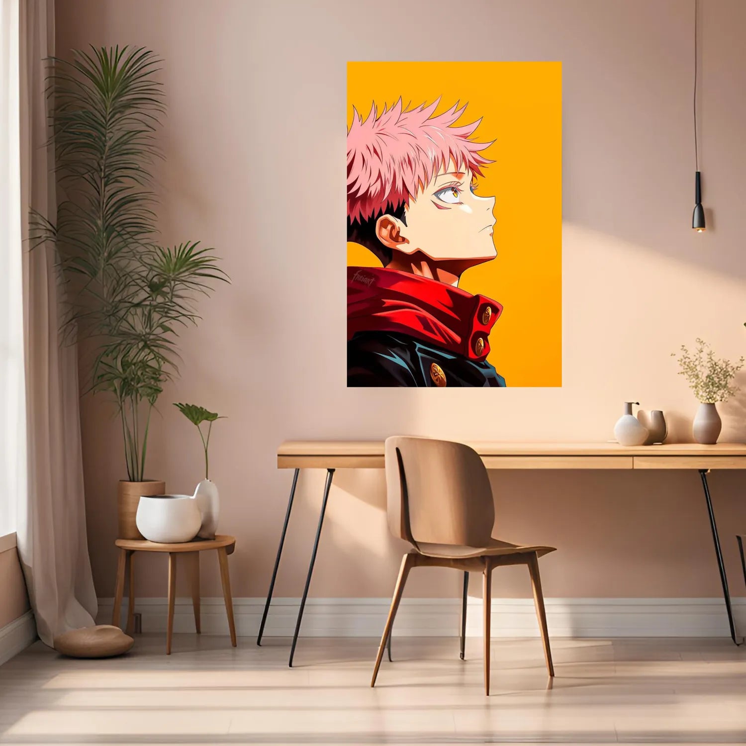 Itadori Yuji Jujutsu Kaisen Metal Posters | Premium, Waterproof & Magnet-Mounted Art