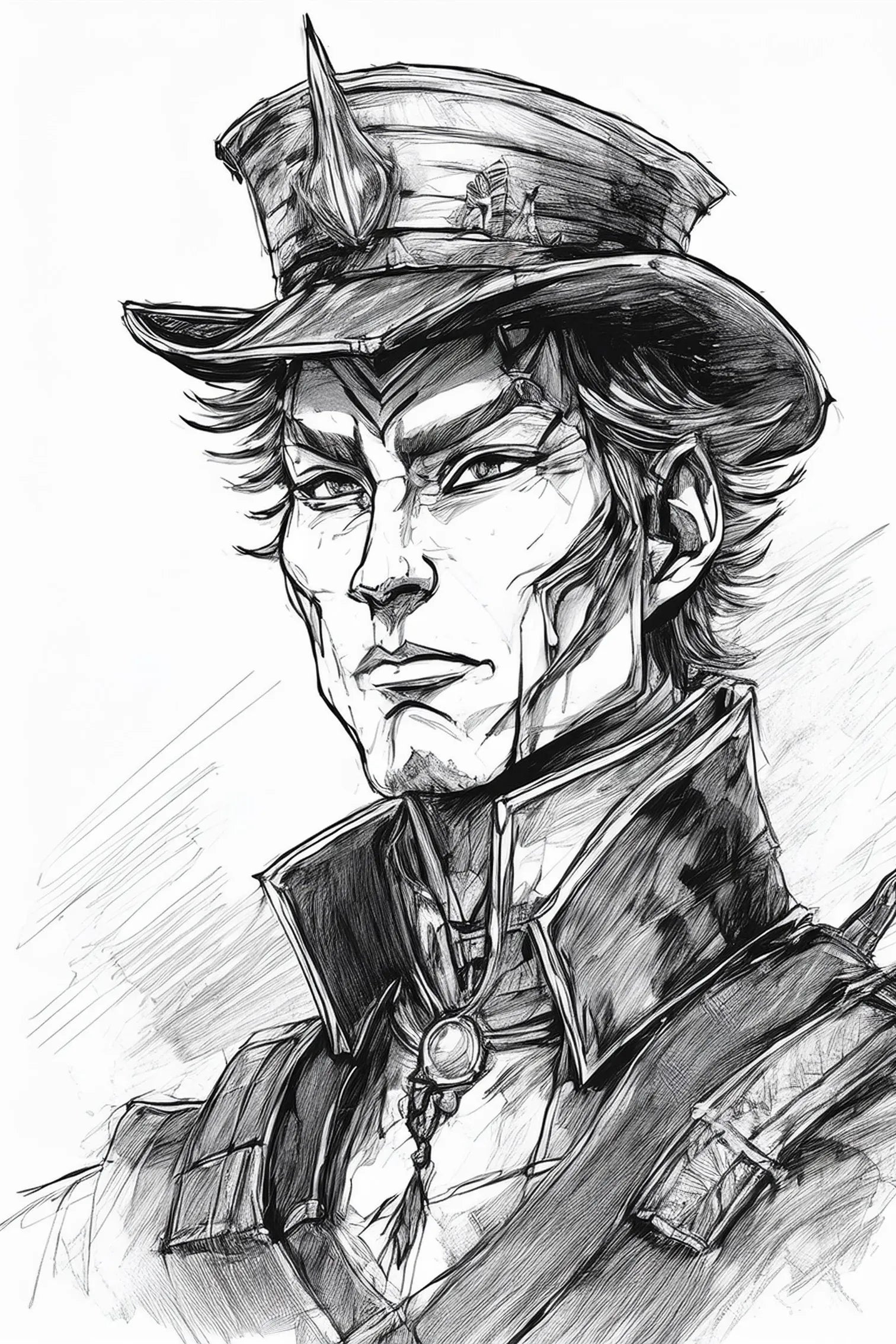 Jack the Ripper Illustration Metal Wall Posters | Premium, Waterproof & Magnet-Mounted Art